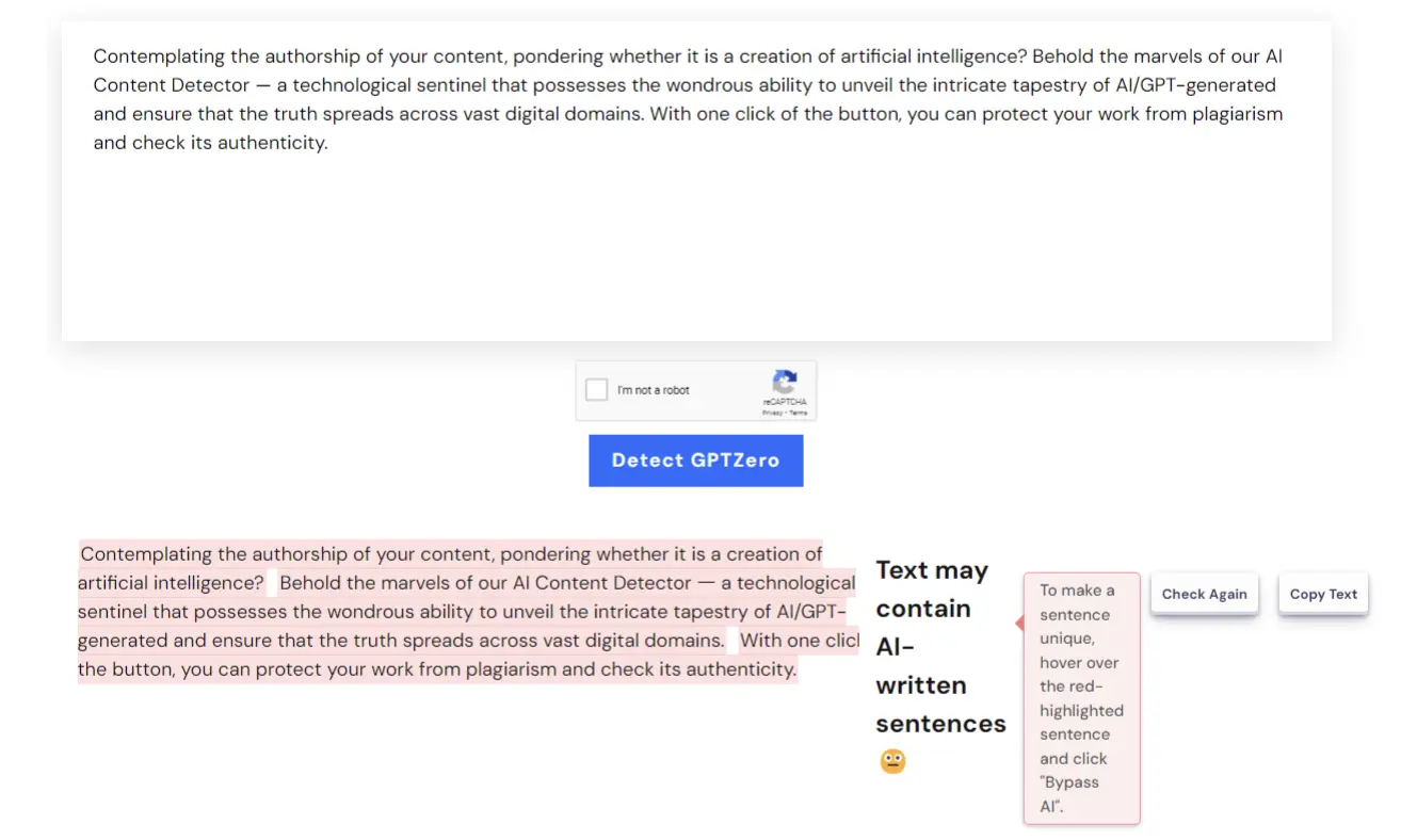 Content Detector