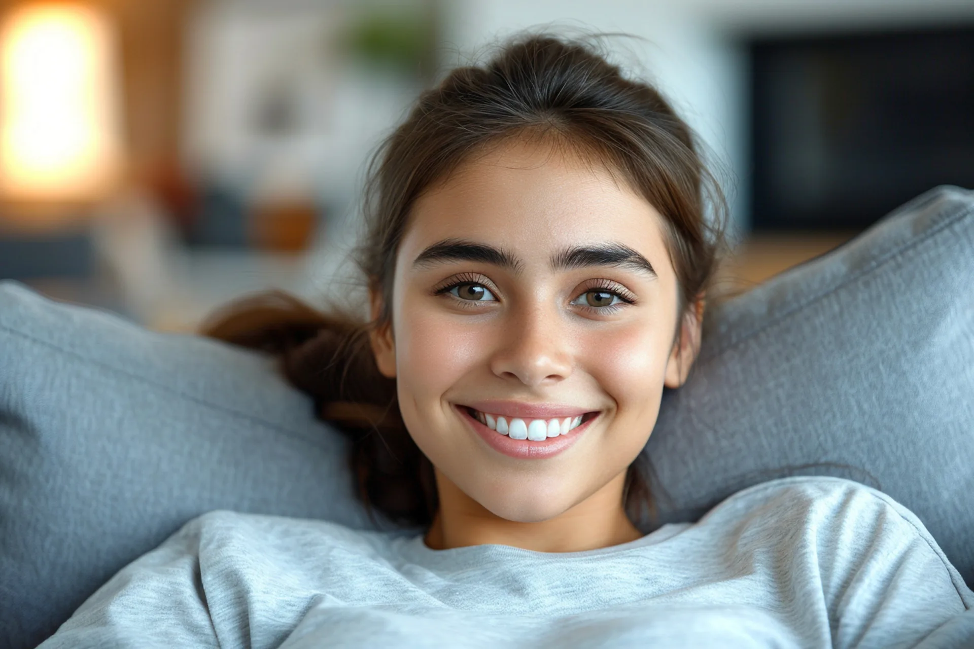 Smiling young woman portrait