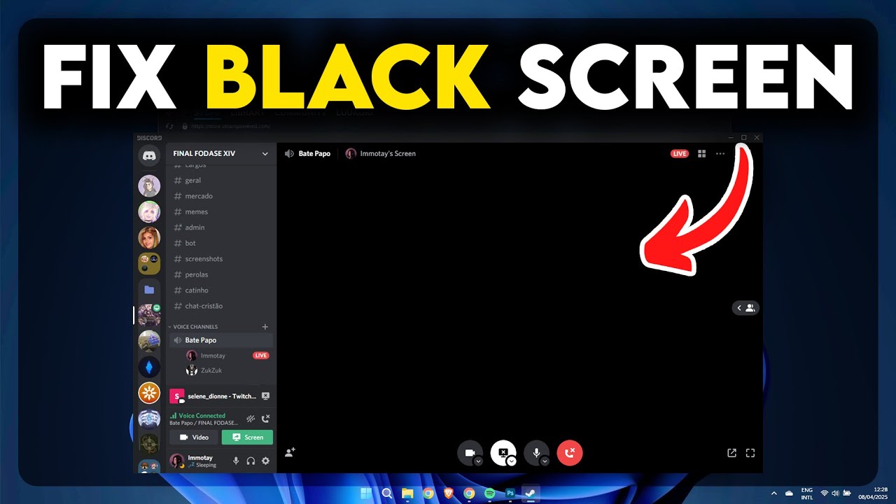 fix black screen when streaming netflix on discord