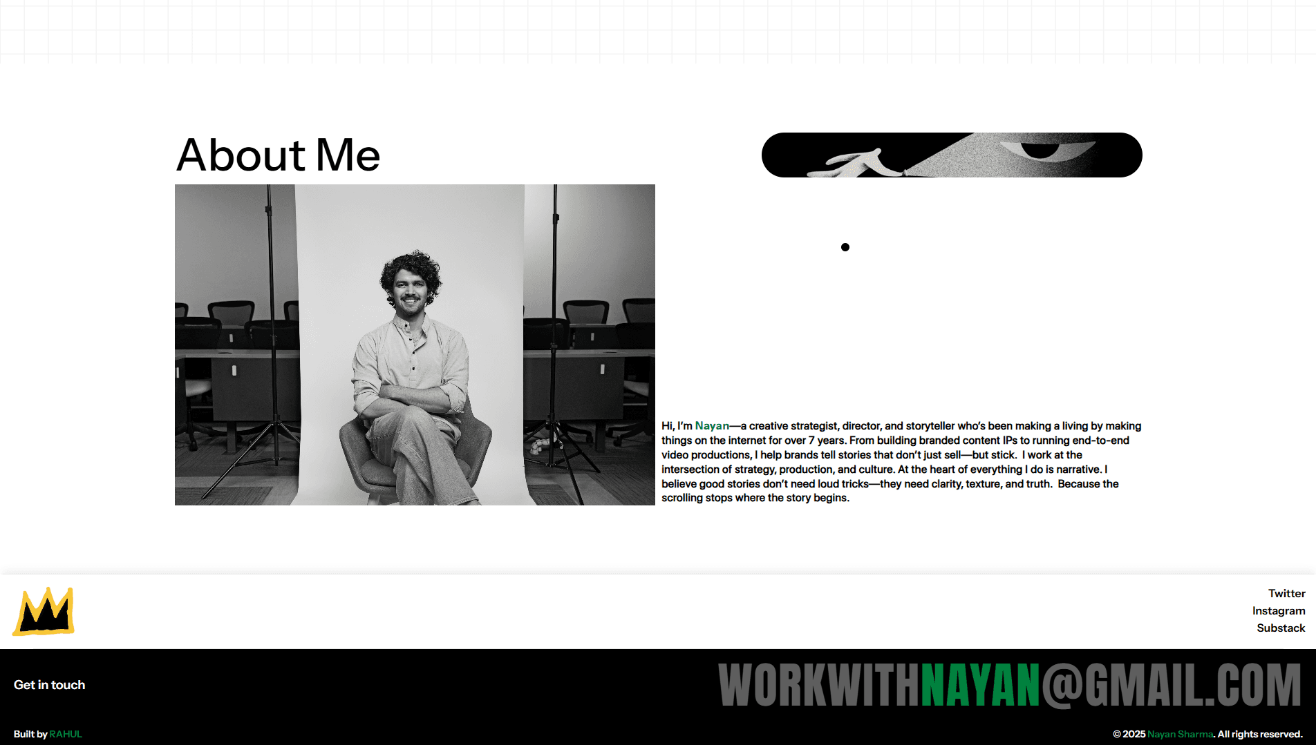 Black and white portrait photo