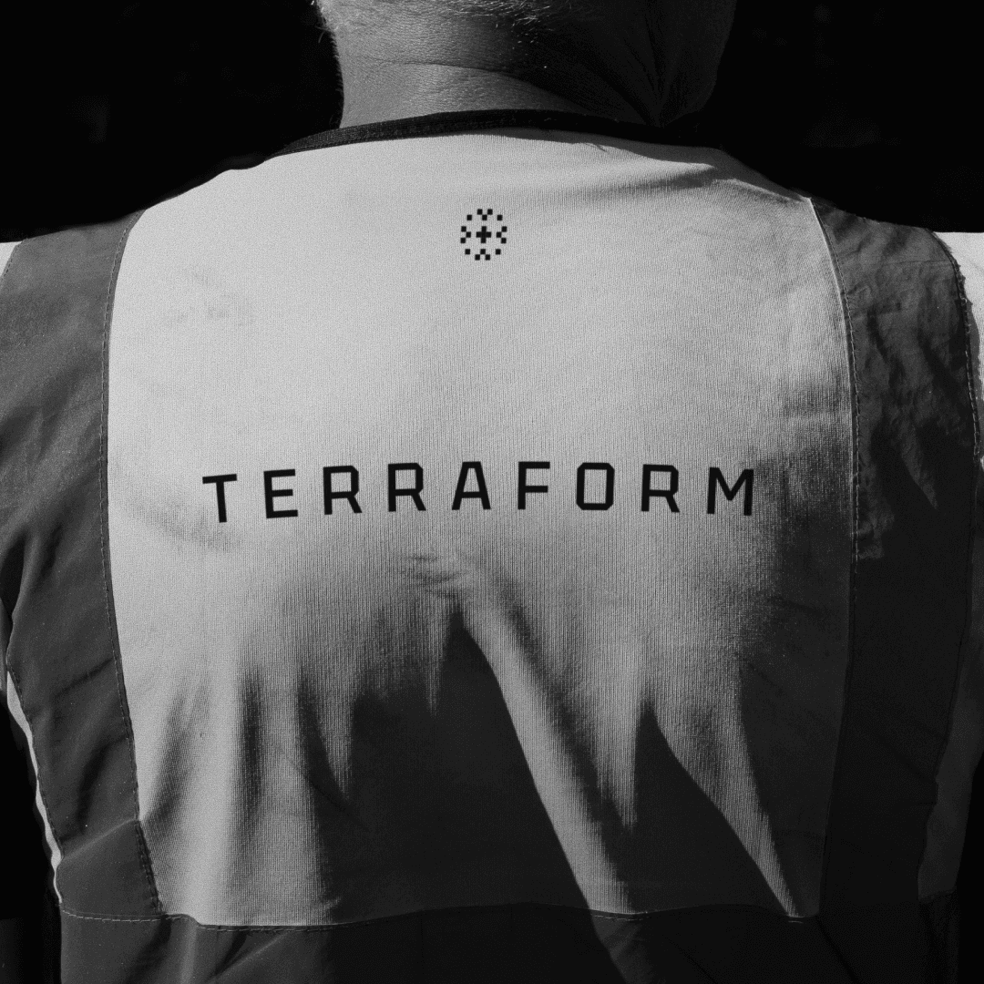 Streetside billboard with flyposters of the Batch.Works brand and illustrations