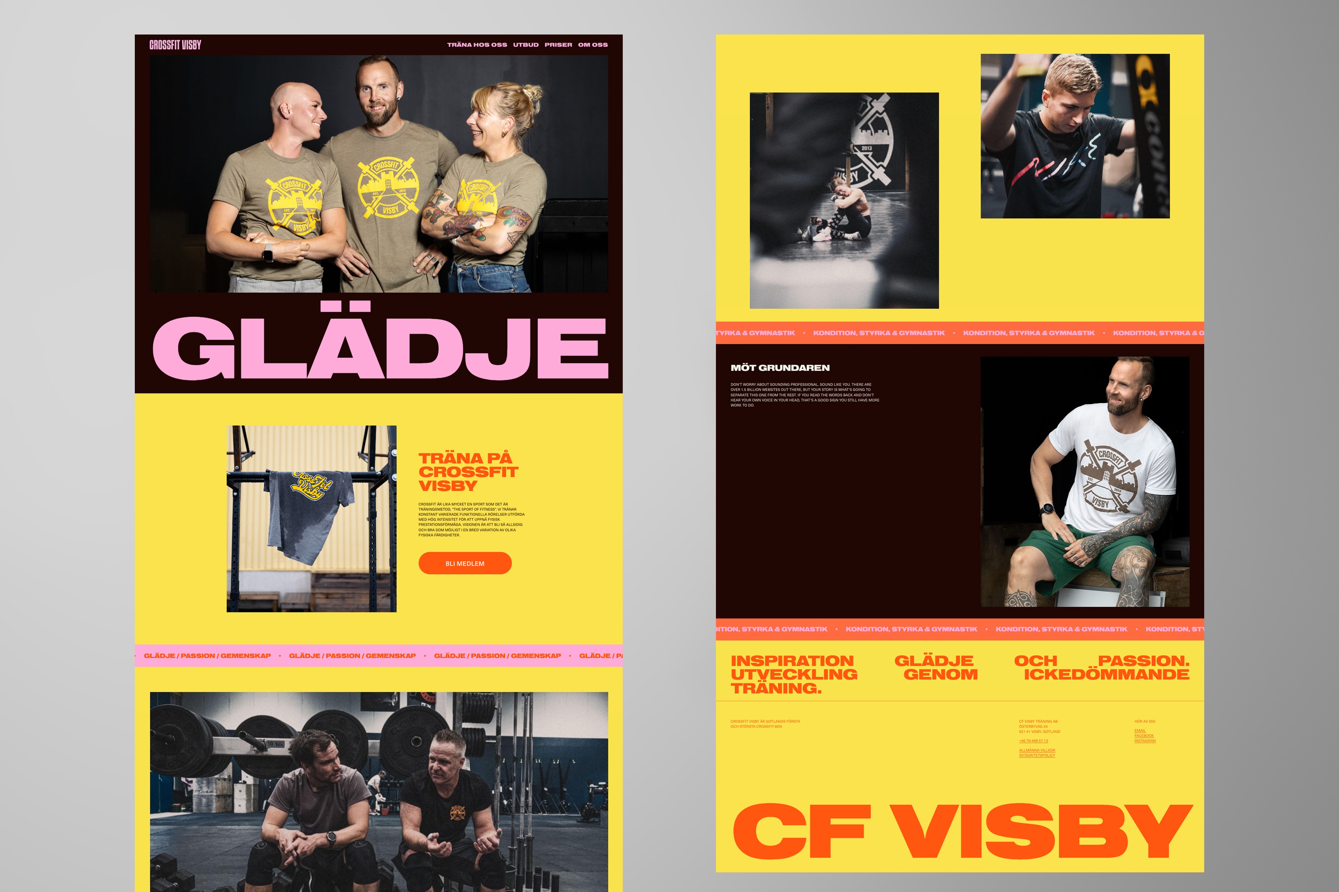 crossfit visby webbdesign