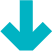 A simple downward-pointing arrow icon, colored in turquoise against a gray background.