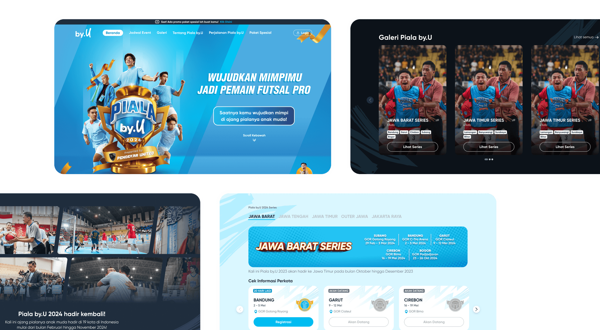 Webisite piala by.u - – UI design created in Figma