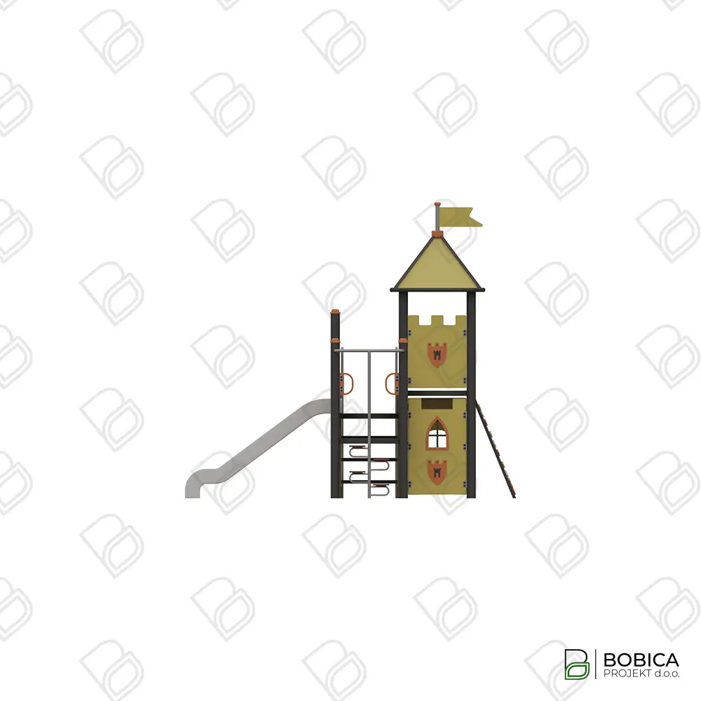 Pristupačno kombinirano igralo u obliku srednjovjekovne kule - "Castle Tower Quest"