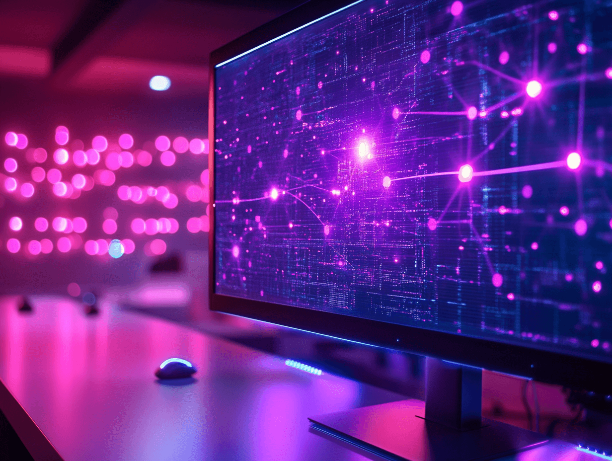 Computer zeigt KI-basierte Bildanalyse zur Qualitätssicherung