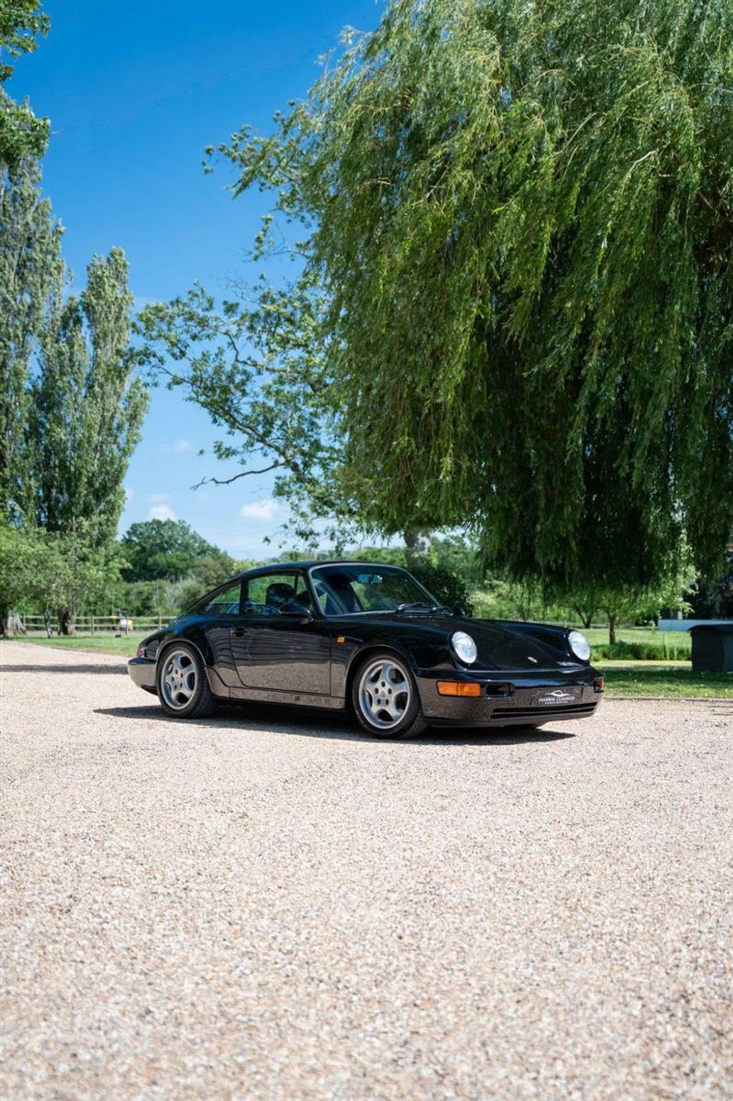 1992 Porsche 964 RS Lightweight in deep black solid paint