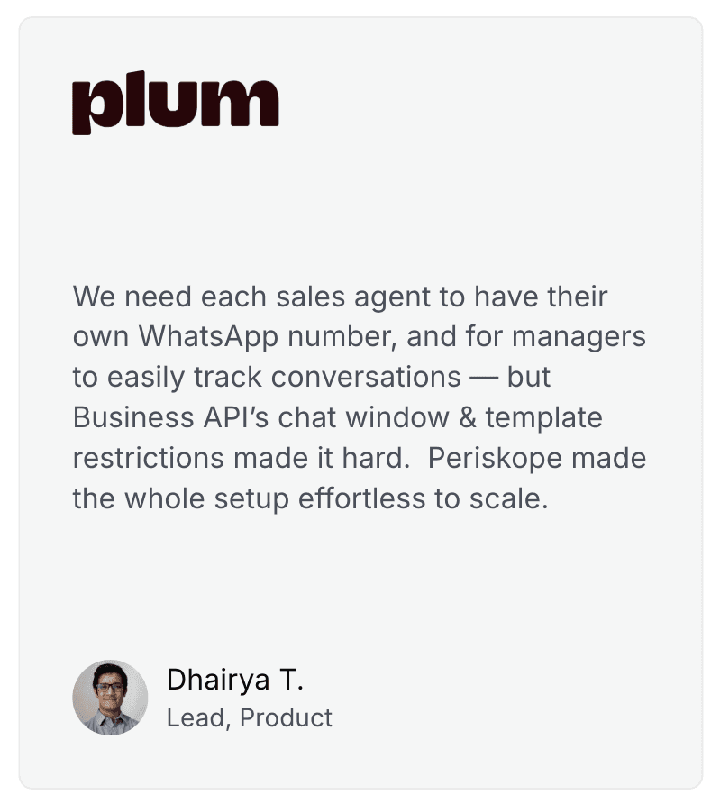 Plum testimonal