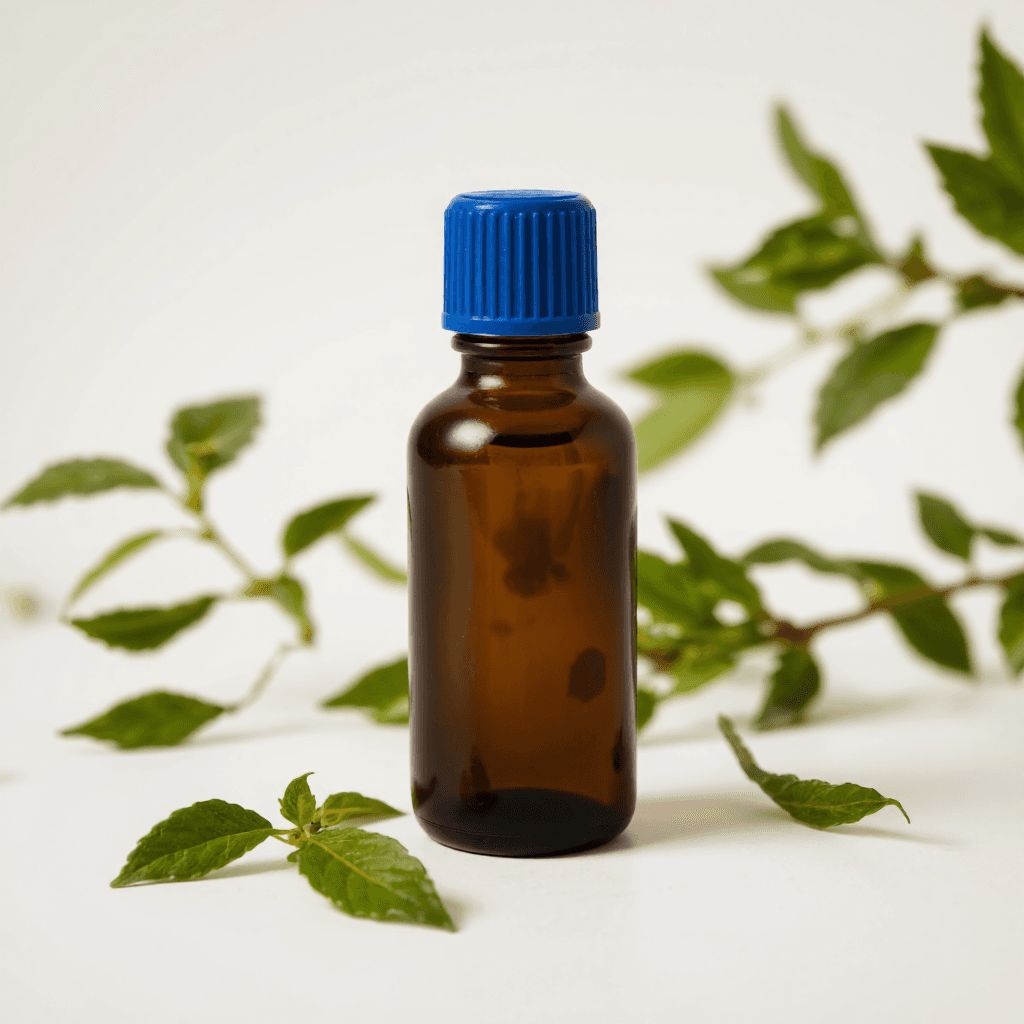 product photography of a small vial of liquid medication