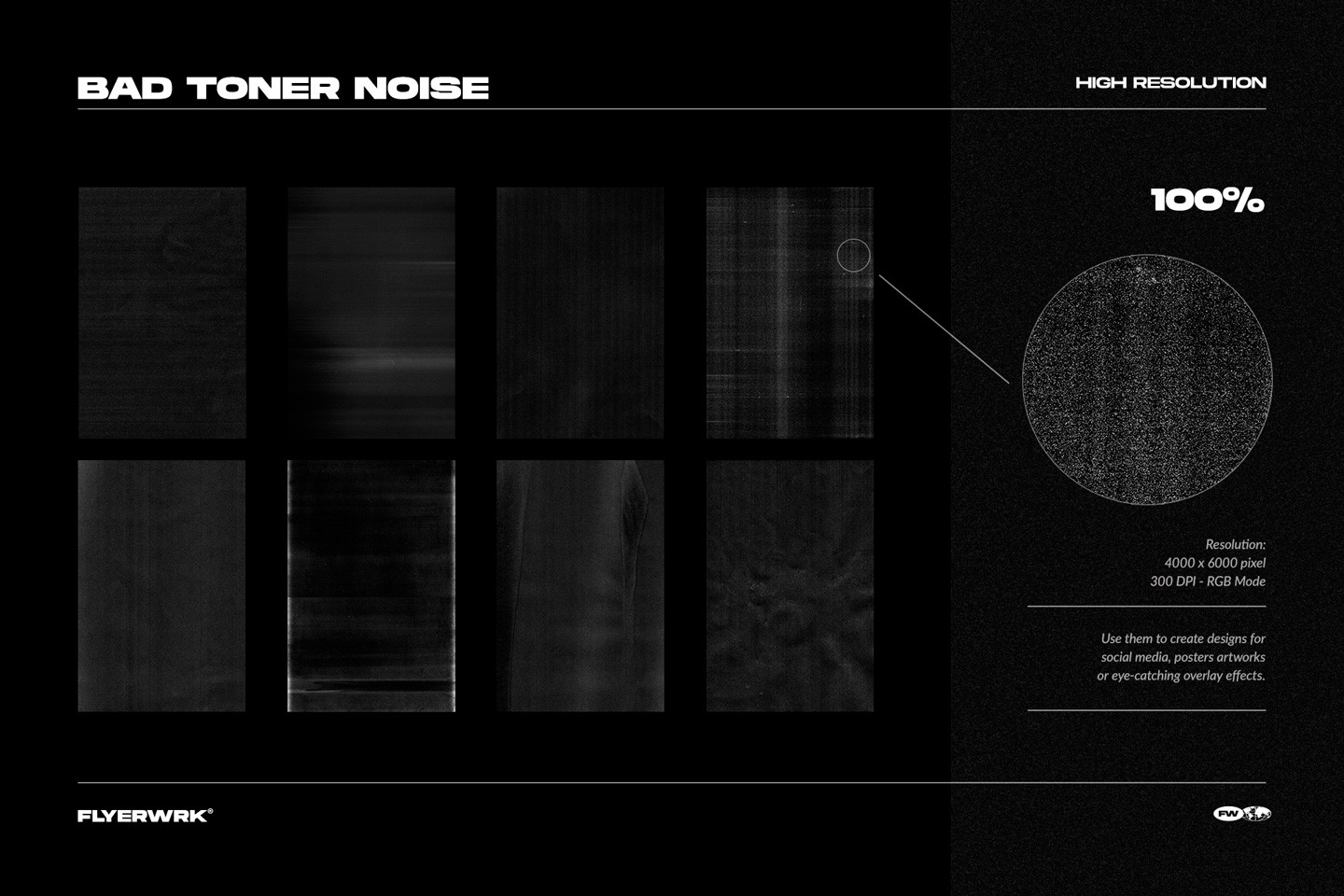 Bad toner noise photocopy textures with gritty scanner artifacts and grain
