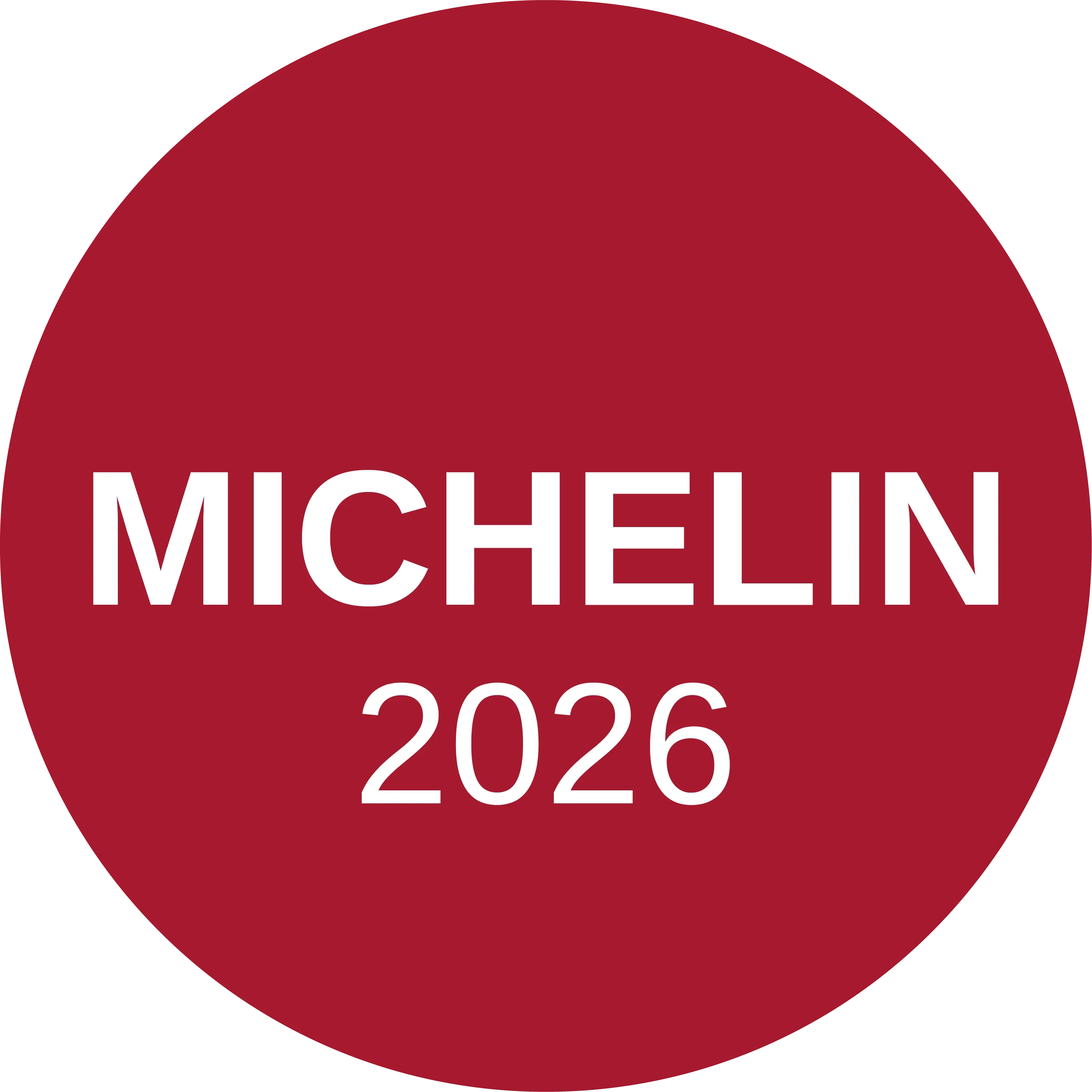 Michelin Guide seal for 2026.