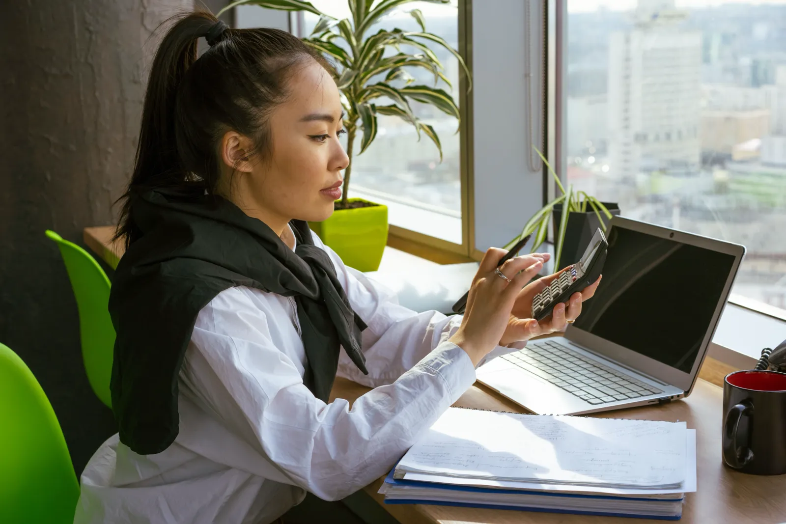 Women in the Office Smiling