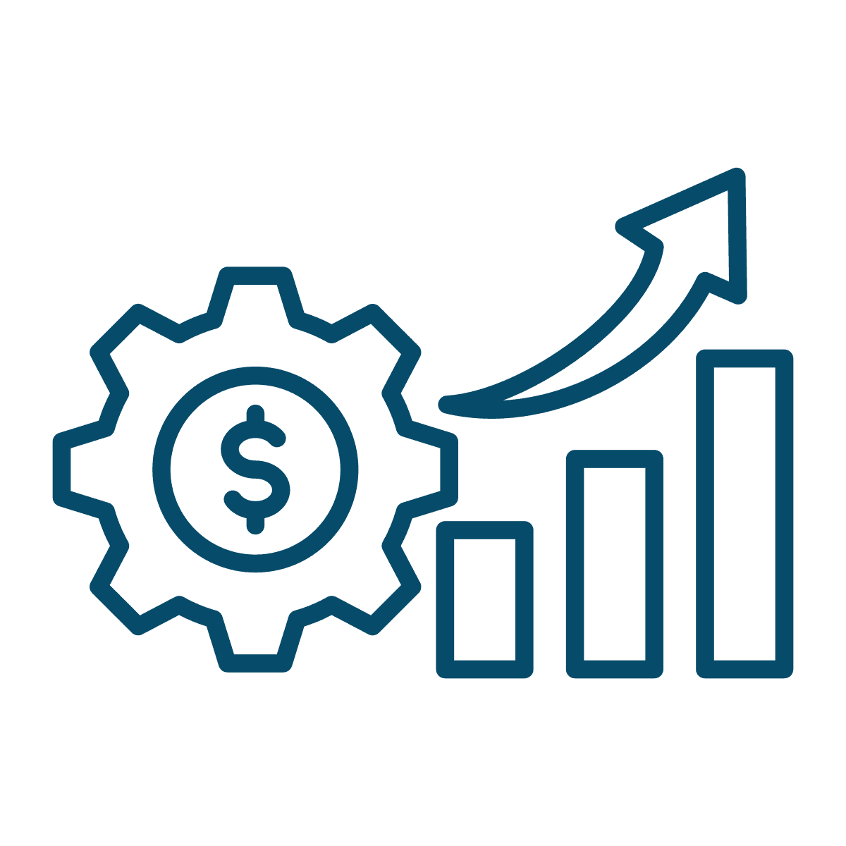 gear showing financial efficiency in data systems