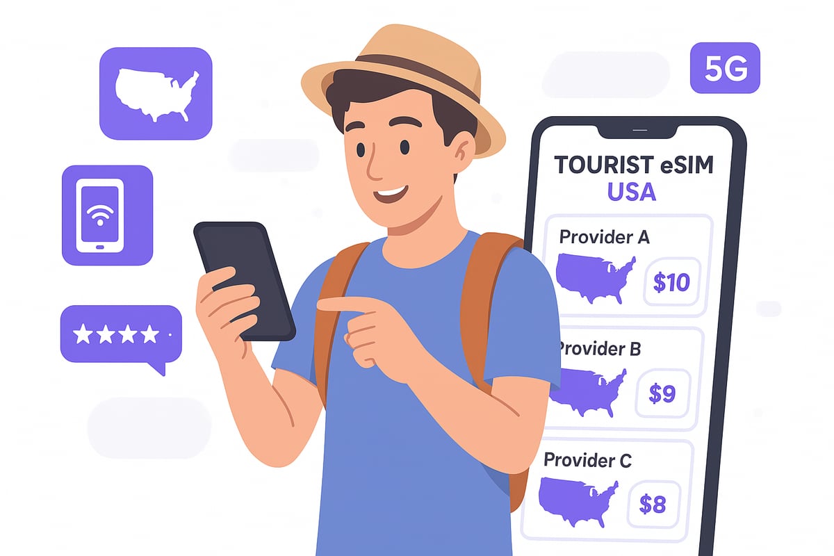 How to Choose the Best Tourist eSIM Provider for the USA
