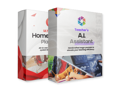 Visual of the Complete Teacher Bundle that packages the Professional Development Pack with additional resources like a Teacher’s AI Assistant and Ultimate Teacher Planner, presented with a significant limited-time offer.