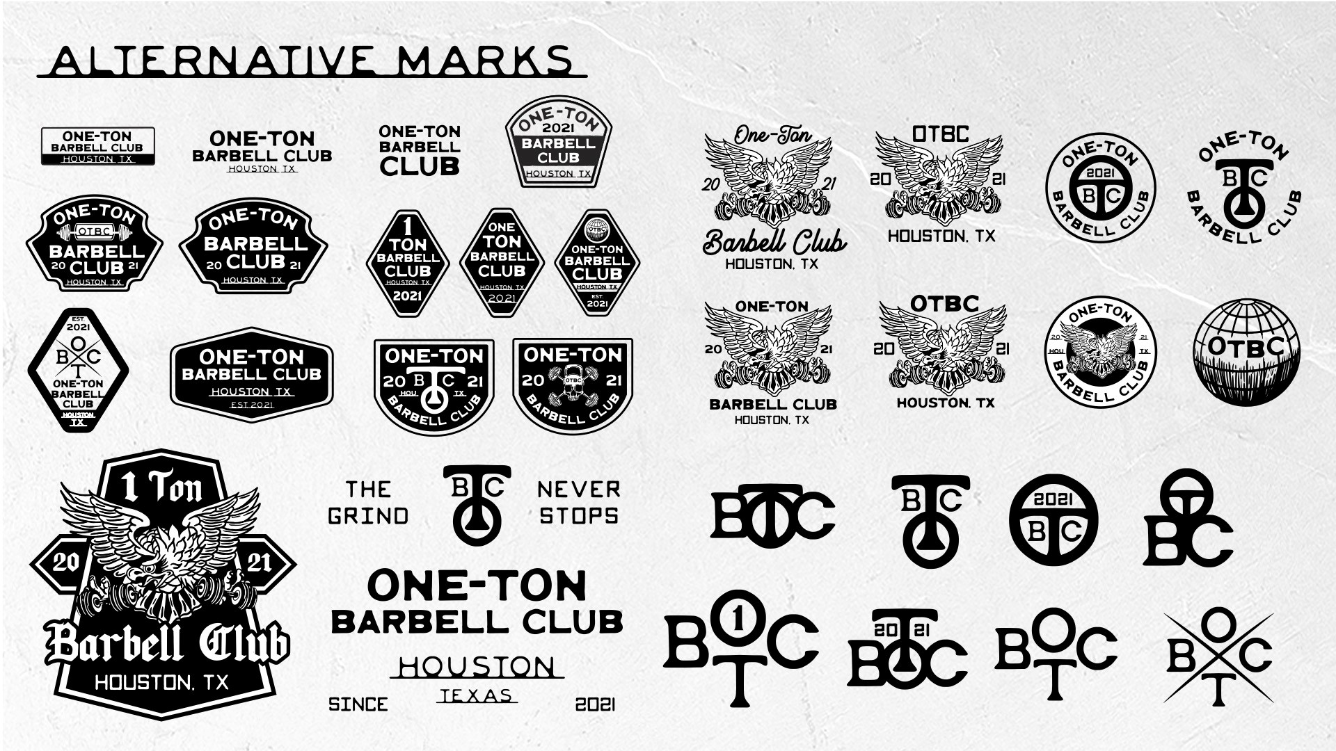 One-Ton Barbell Club Brand Deck