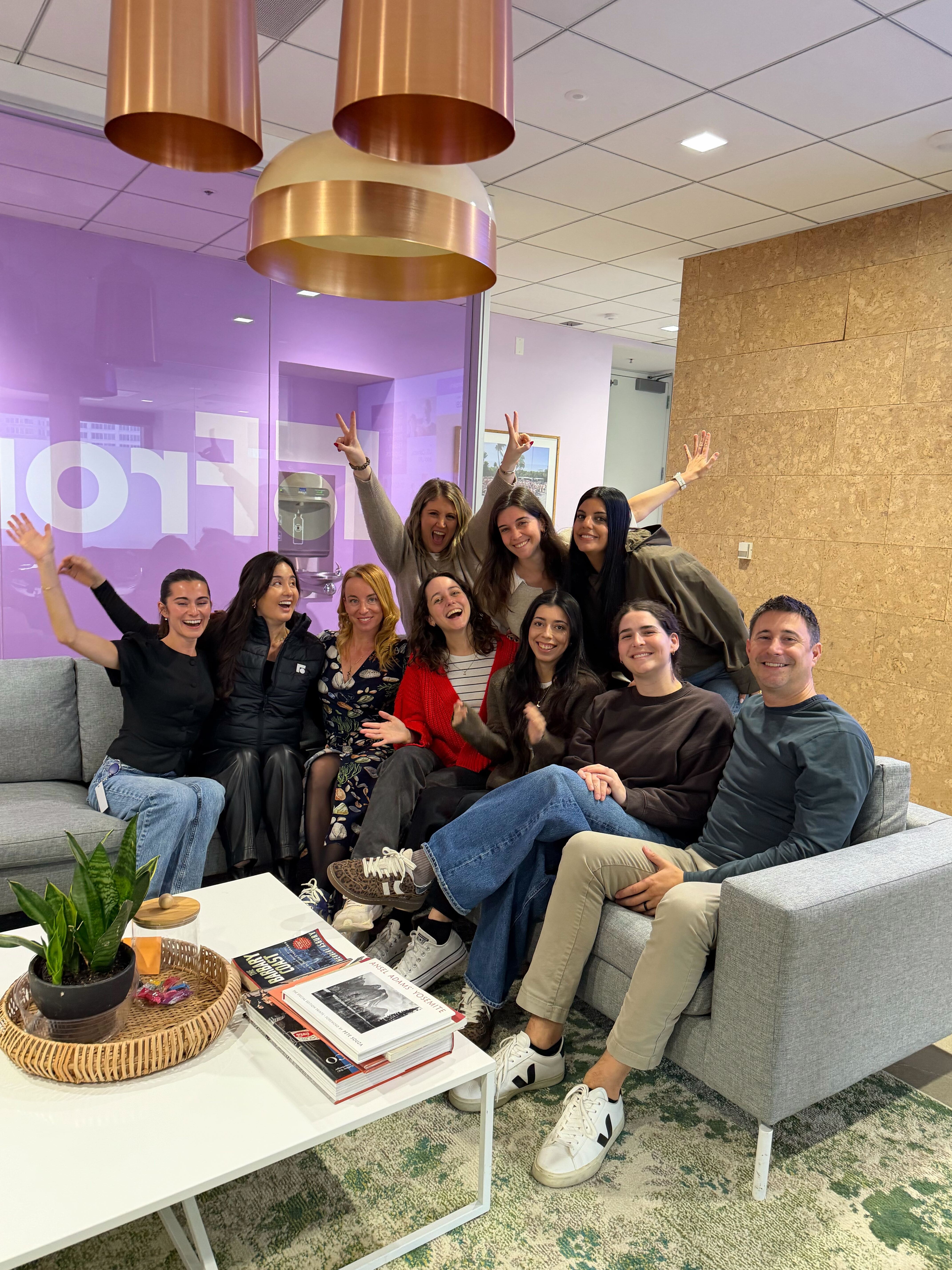 Front team at the office in a conference room 