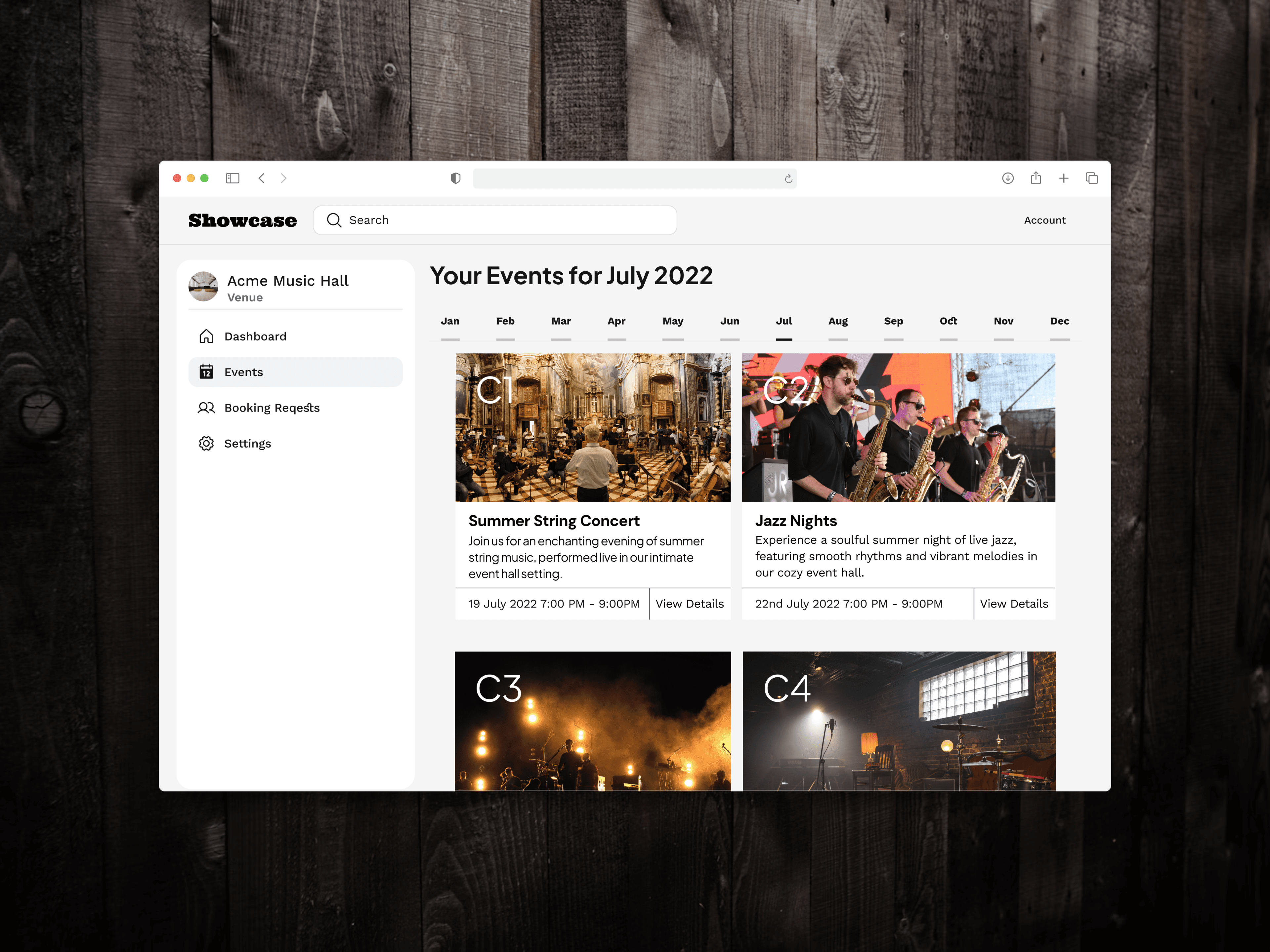 A mockup for an app screen