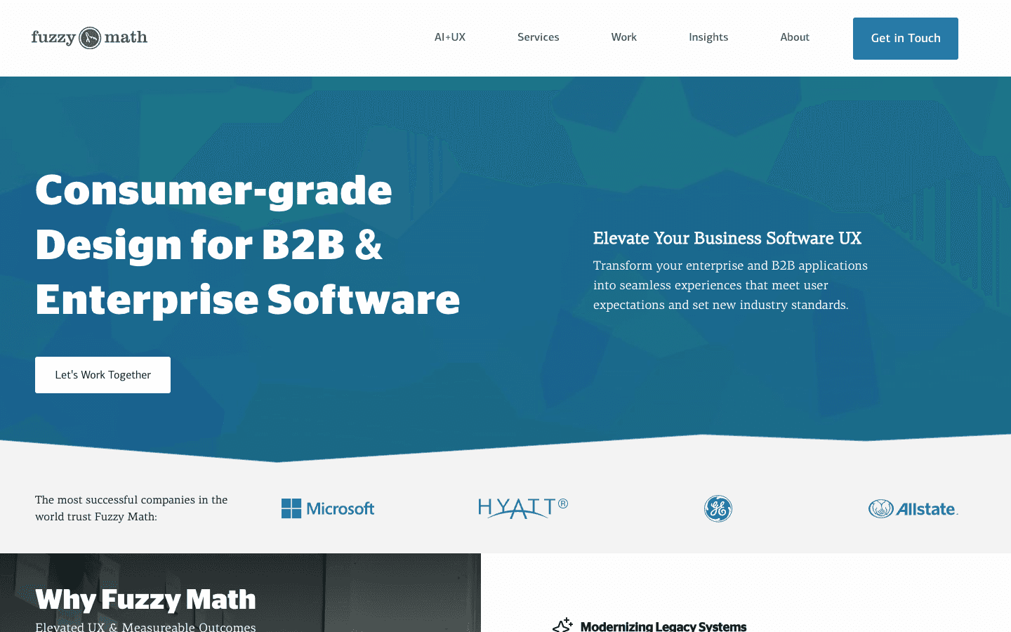 Fuzzy Math: A strategic design agency listed among the best construction tech mvp design agencies for strategic thinking