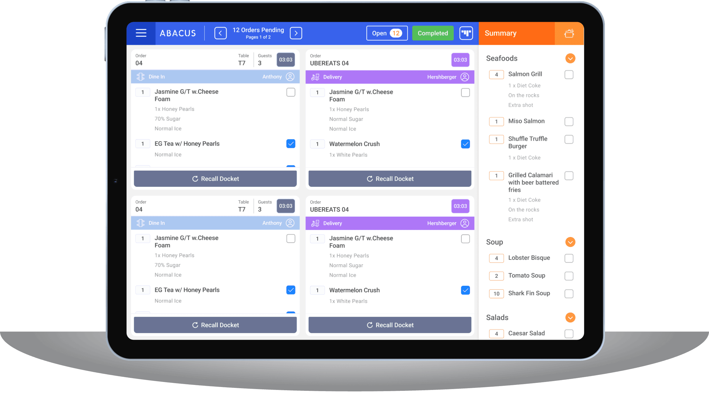 send orders with kitchen display system to have efficent restaurant operation