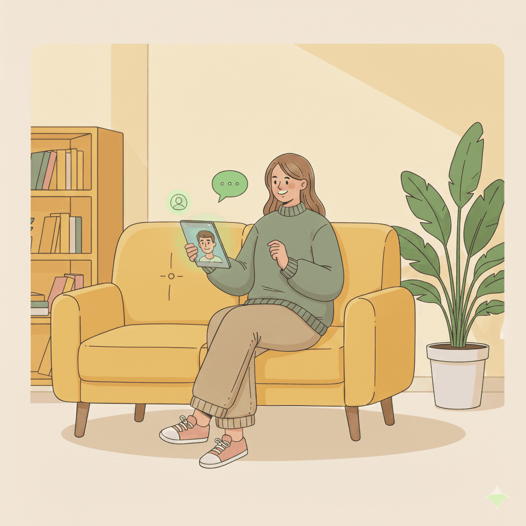 Say Hello Illustration Image. first step of connect us