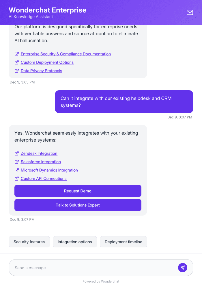 Enterprise AI Chatbot Platform for Secure, Scalable Solutions