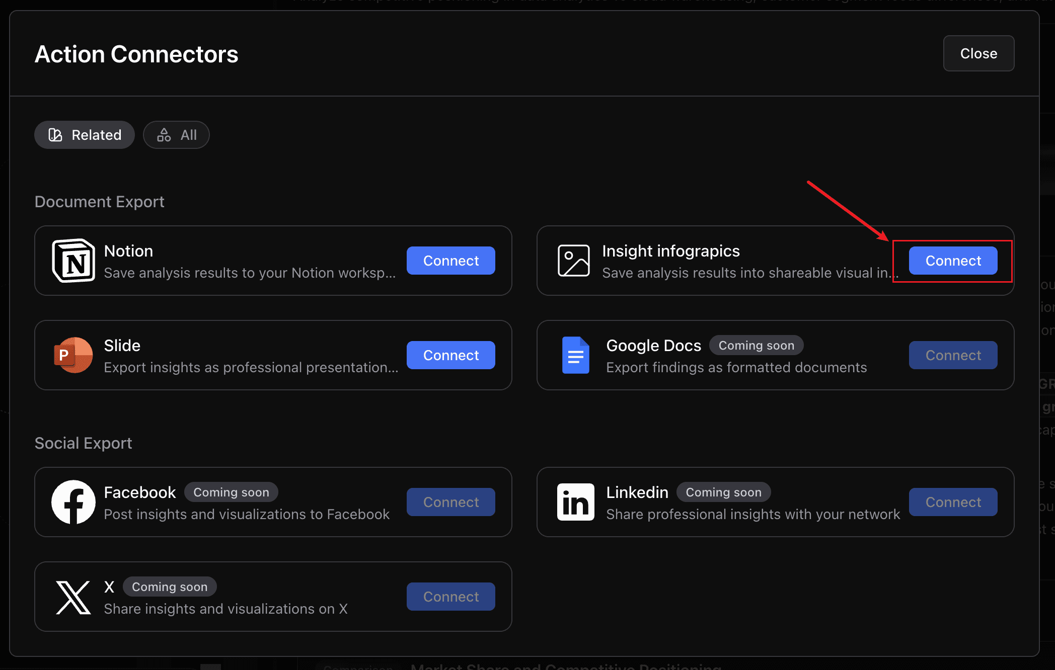 connect for infographic