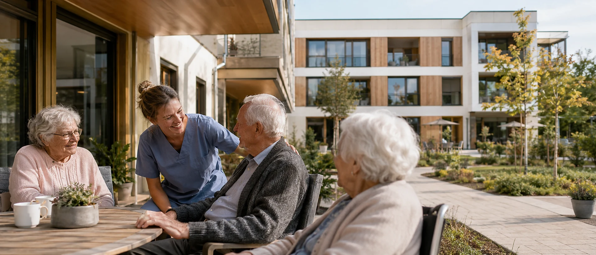 odernes Gebäude mit begrünter Fassade – Symbolbild für ESG und nachhaltige Investments im Healthcare-Sektor