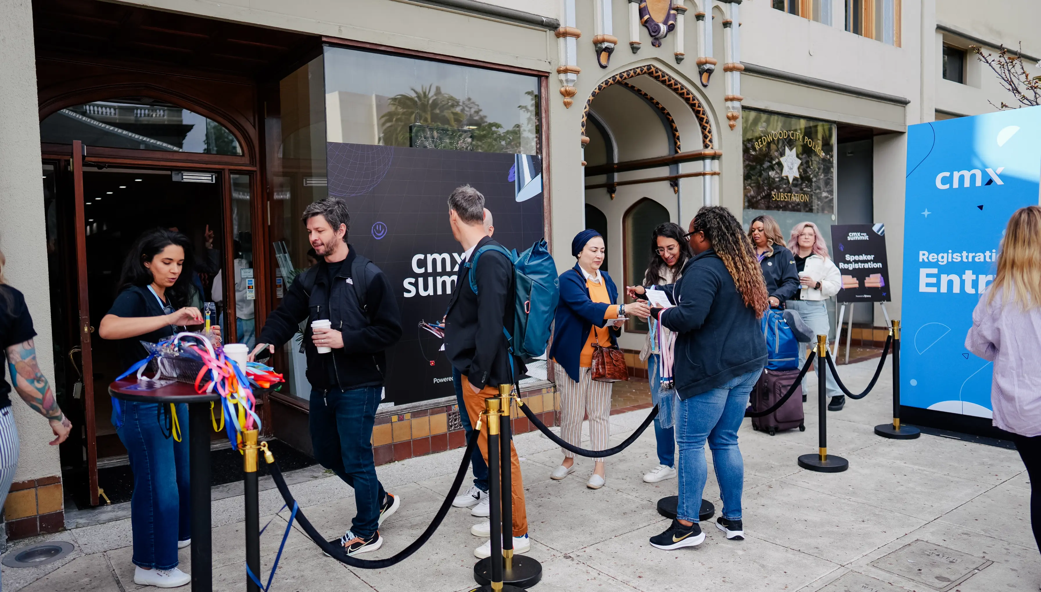 CMX Summit homepage hero designed to highlight community participation and event experience