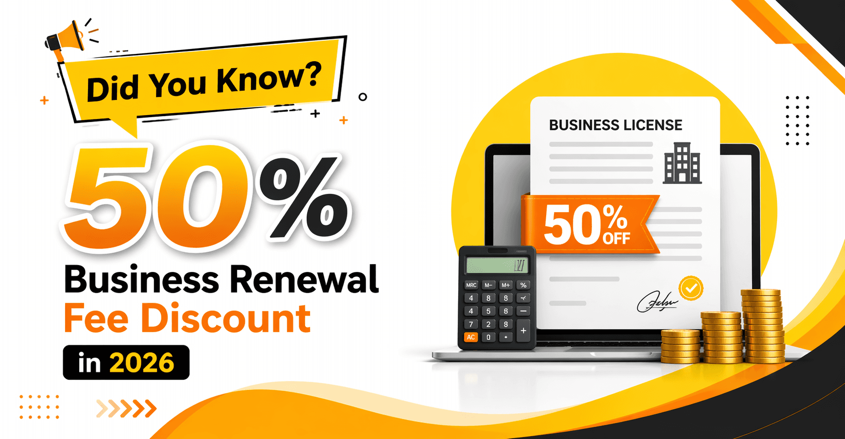 Dubai trade license renewal discount 2026