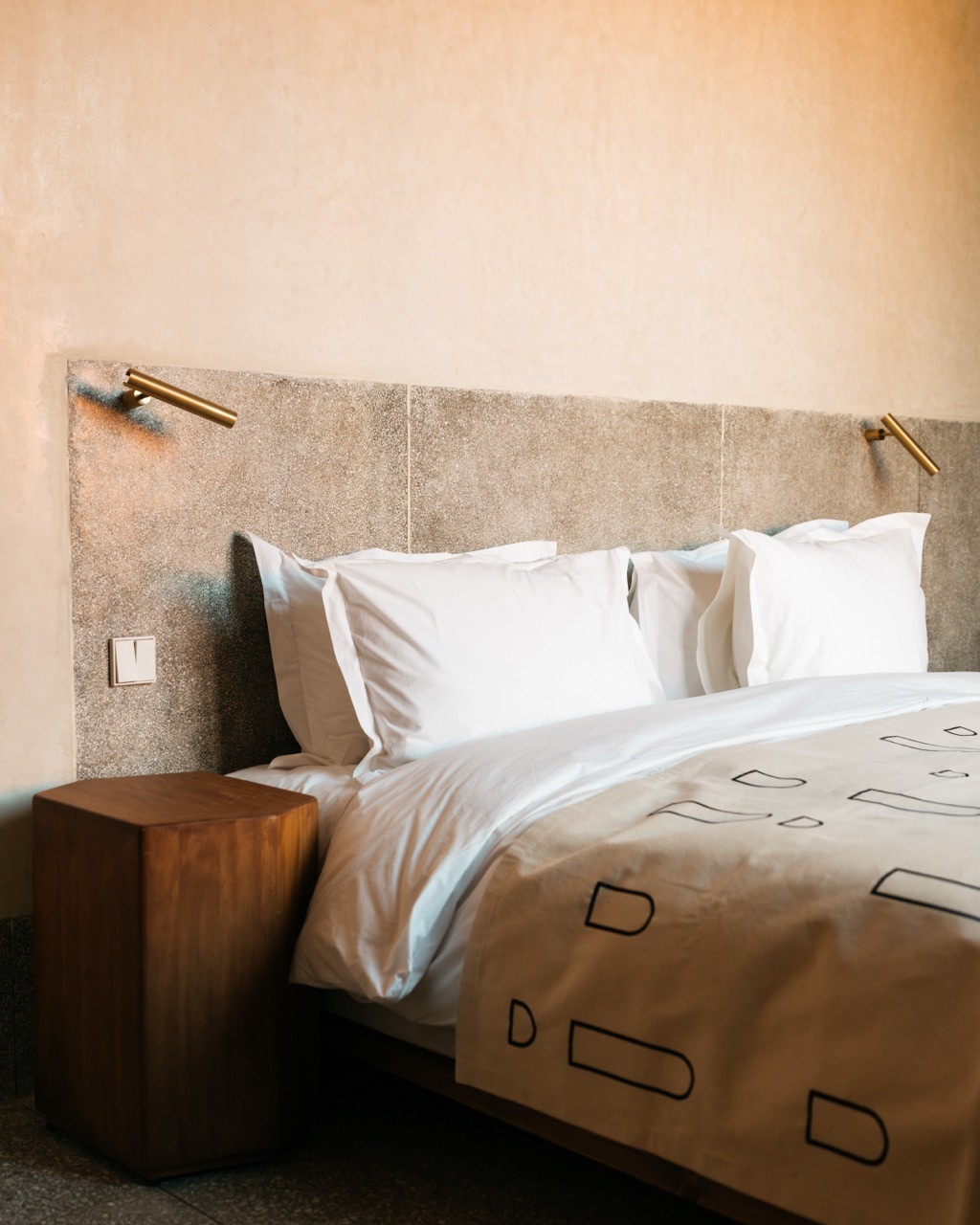 Batch.Works product catalogue book on a work top with a graphic printed image on the front