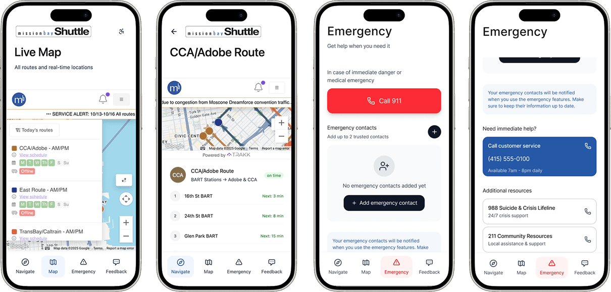 Live Track & Emergency Control