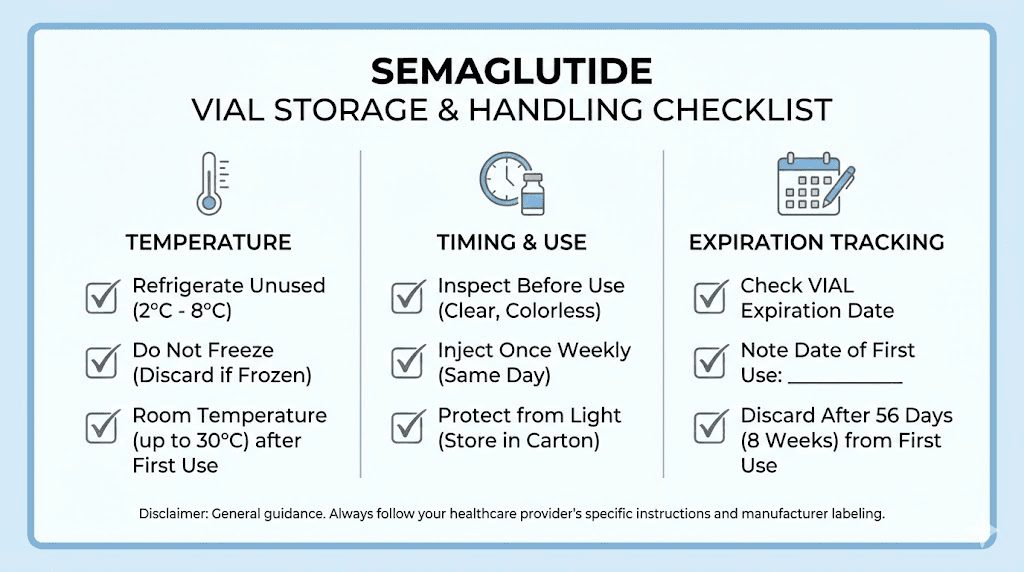 Semaglutide storage and handling guide for accurate dosing