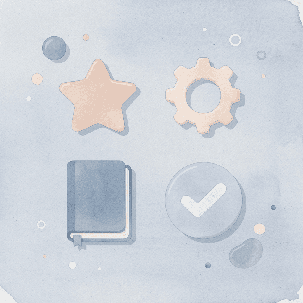 Four icons representing the core benefits of online learning for kids