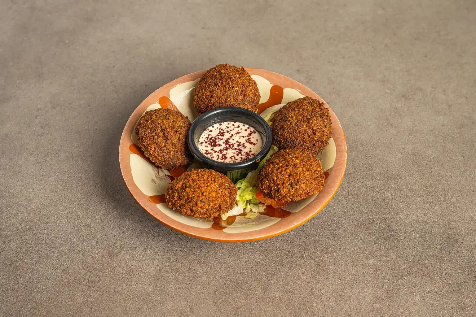 A plate of freshly prepared food.