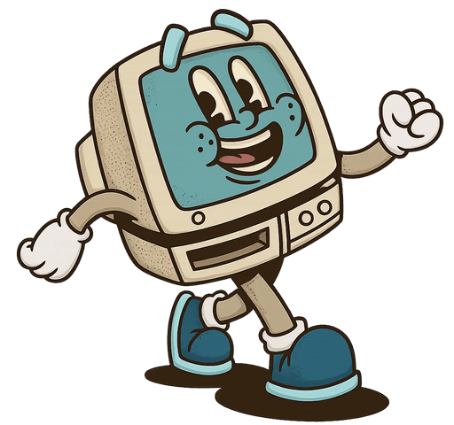 illustration of a dollar shaped character on a skateboard