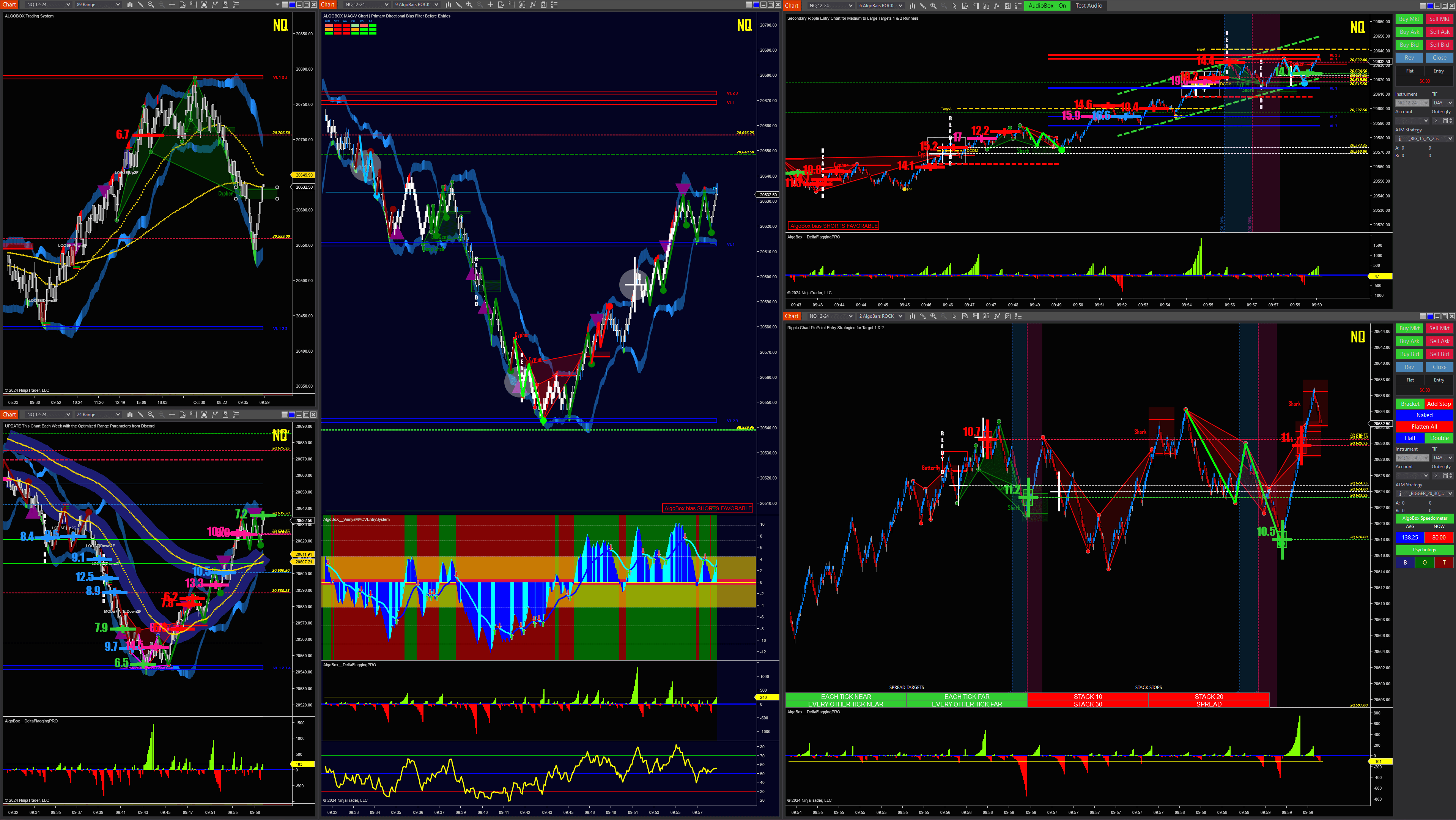AlgoBox Multi Time Frame Standard 5 Chart Layout