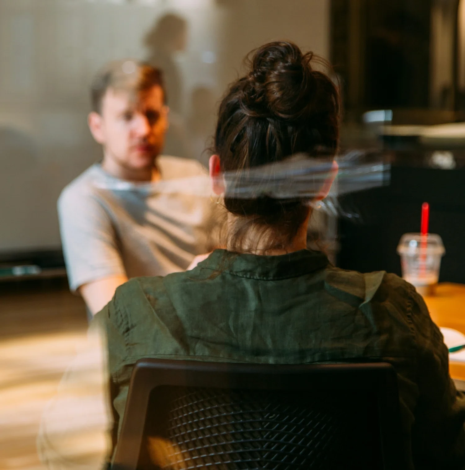 Therapist and client in an individual therapy session in Los Angeles, focused on personal growth and mental health support.