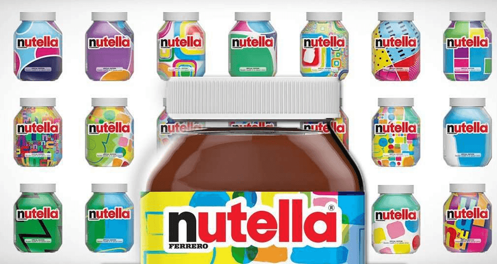 Application of AI in business for content creation- Nutella packagingg