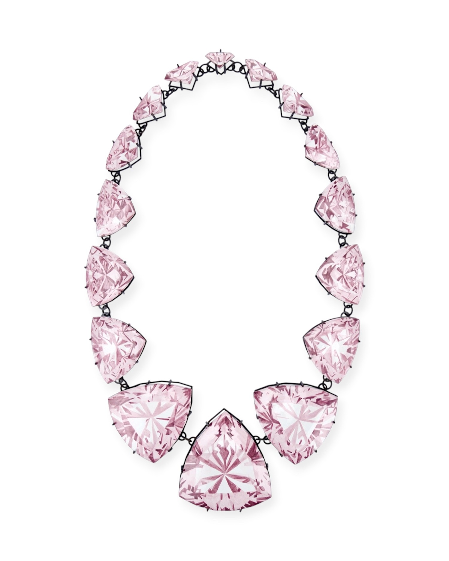 Gem by Yuxin Song, painted enamel on copper, contemporary jewelry necklace, selected for SCHMUCK 2026 Munich.