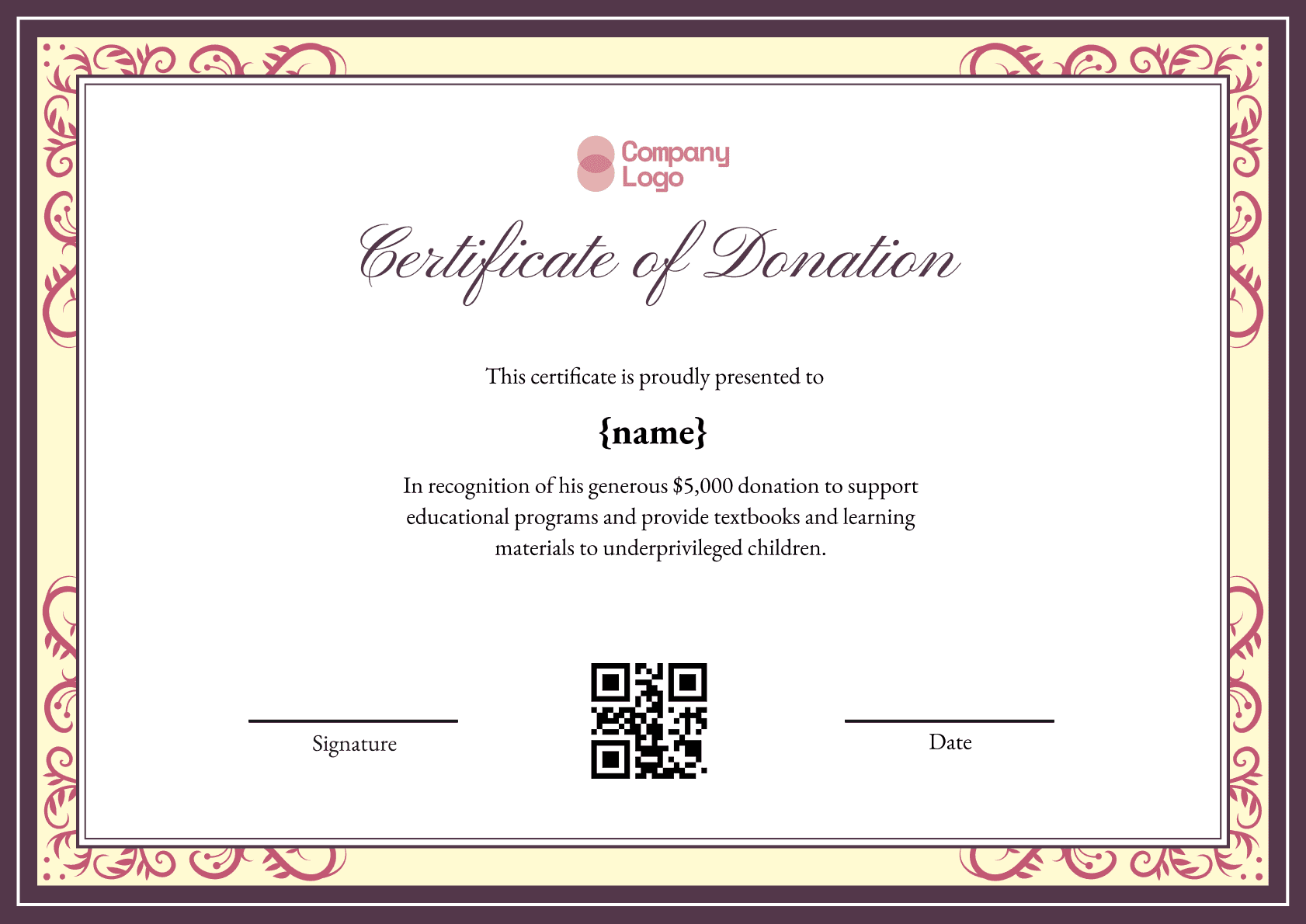 Wauld - Professional and attractive green recognition badge template