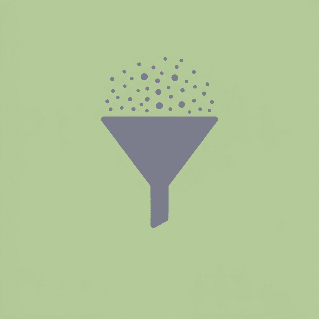 Funnel showing many scholarship opportunities filtering down to personalized matches