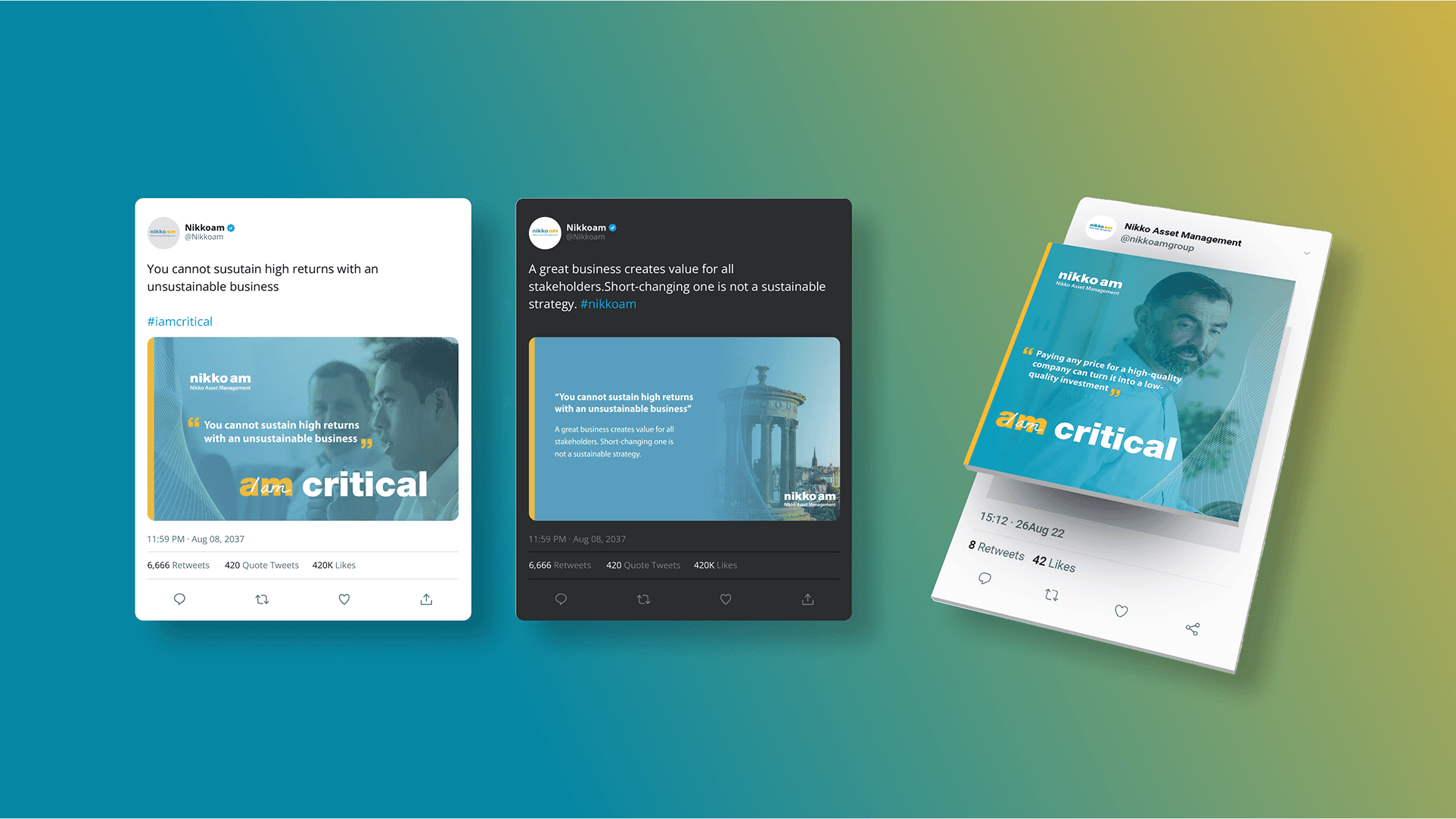 A mockup of a Macbook placed on a table