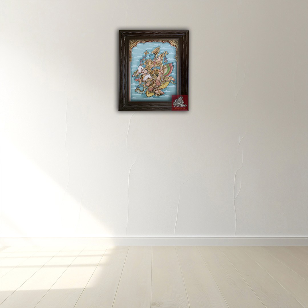 Antique Garuda Seva Tanjore Paintings