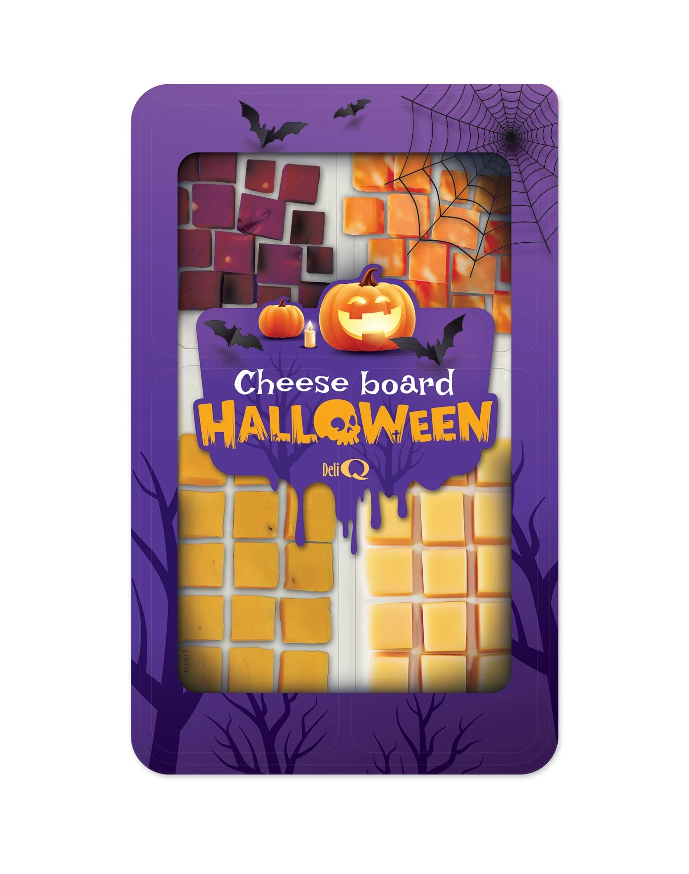 DELI Q SELECTION kostki: Ser Ube-Kokos / Ser Mango Chutney / Ser Pestki Dyni / Cheddar Mature 200g