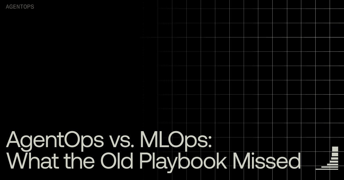 Waxell blog cover: MLOps vs AgentOps — what the old playbook missed for AI agent production