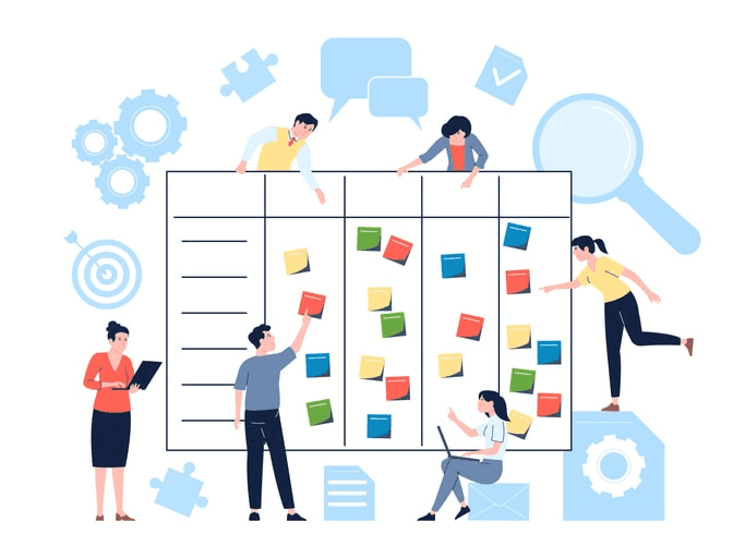 An illustration representing agile computing concepts.