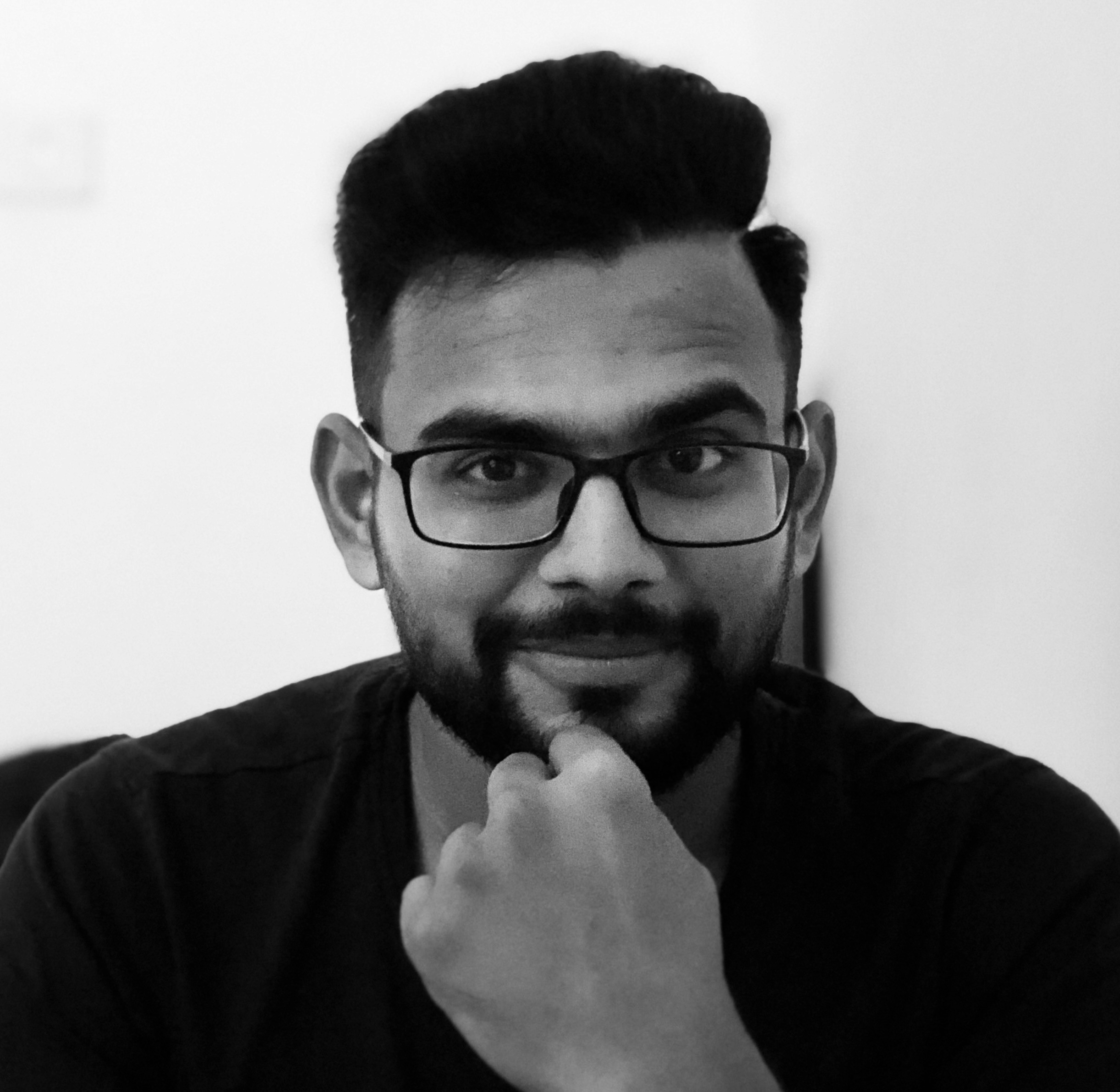 Portrait of portfolio creator – front view