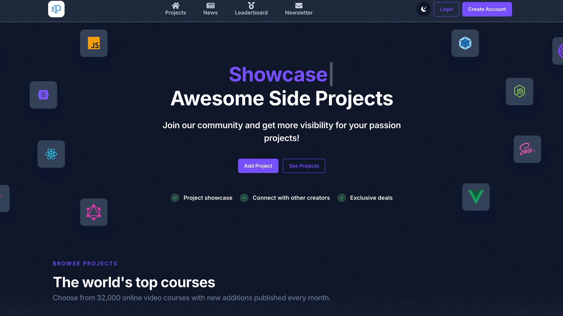 side projects directory