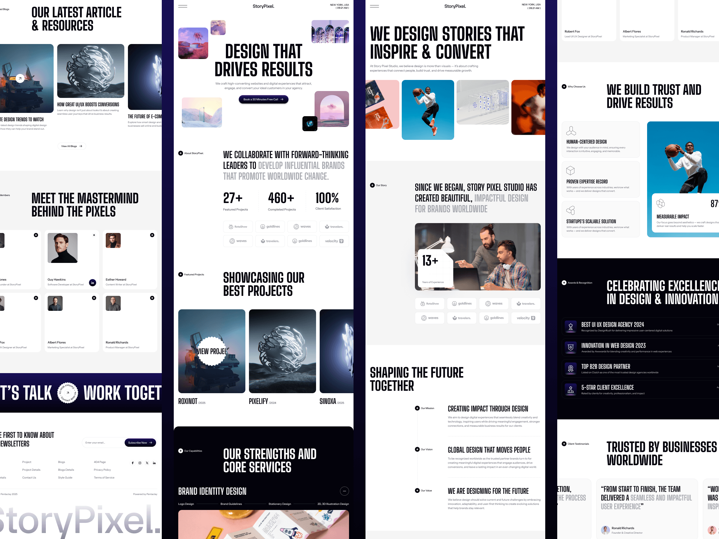 framer agency template